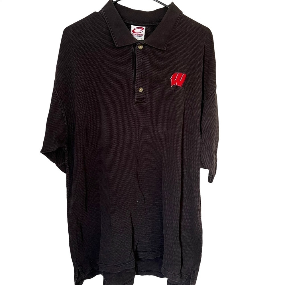 Vintage 90 Wisconsin Badgers Embroidered Polo